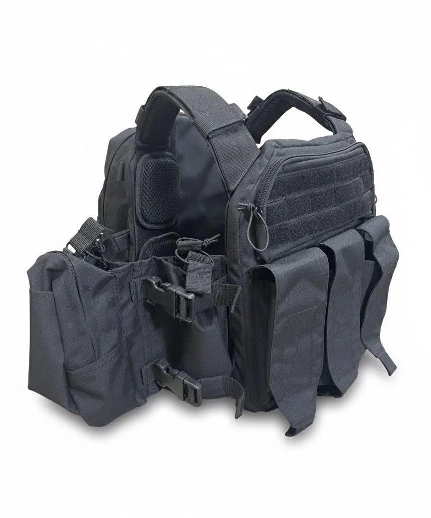 MPC V3 Micro Plate Carrier Black- Lightweight Carrier |-Adjustable-Takes 10x12 plates