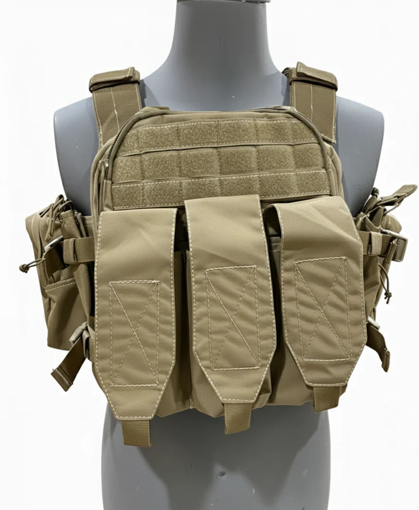 MPC V3 Micro Plate Carrier Coyote- Lightweight | -Adjustable-Takes 10x12 plates