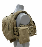 MPC V3 Micro Plate Carrier Coyote- Lightweight | -Adjustable-Takes 10x12 plates