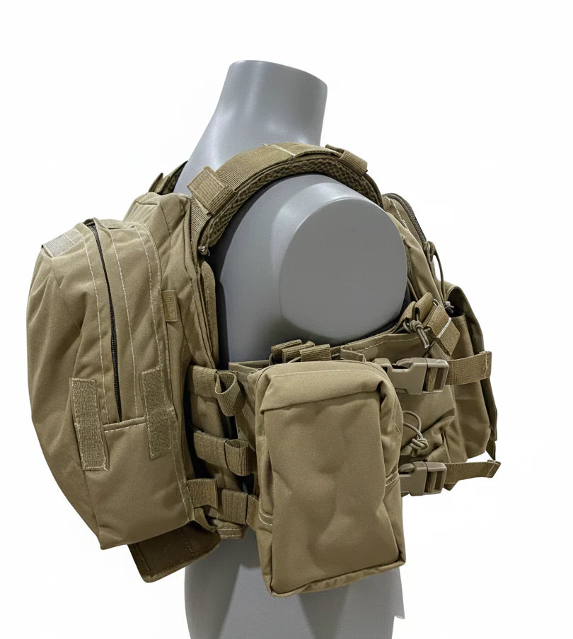 MPC V3 Micro Plate Carrier Coyote- Lightweight | -Adjustable-Takes 10x12 plates