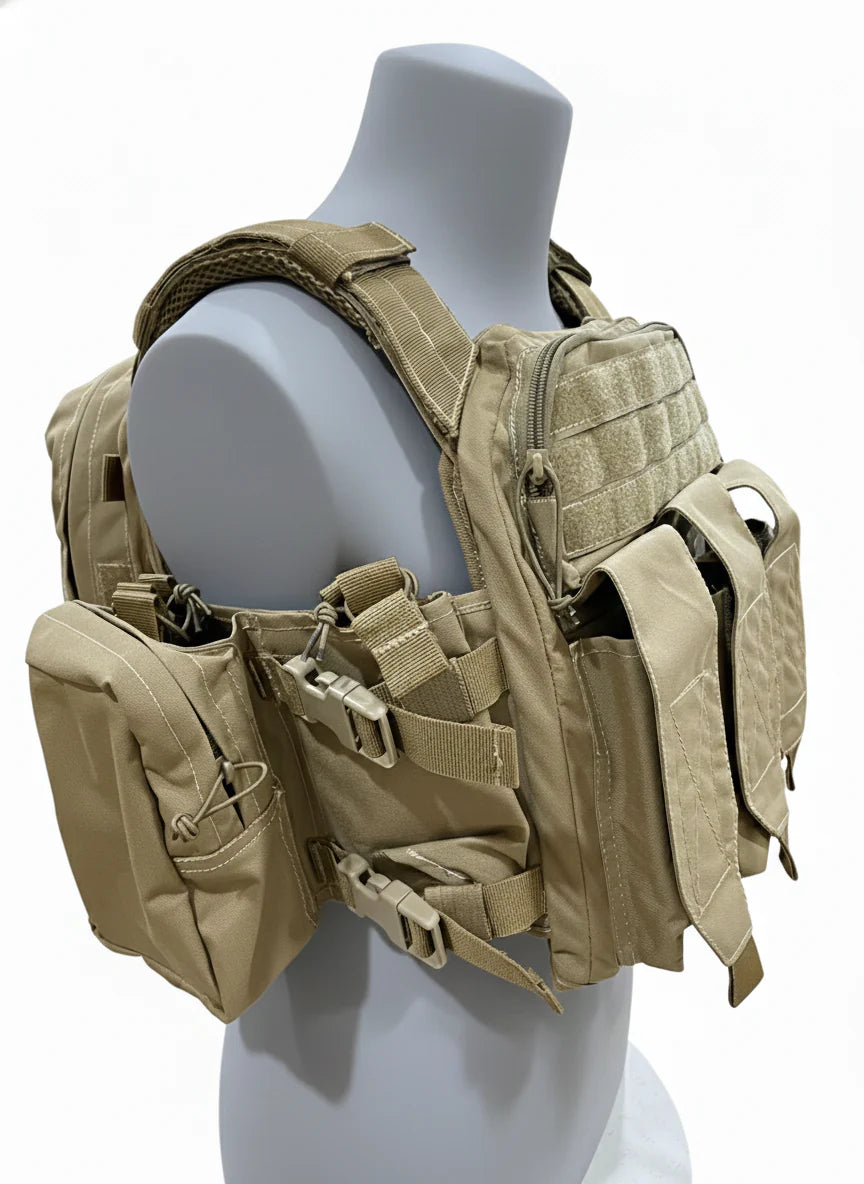 MPC V3 Micro Plate Carrier Coyote- Lightweight | -Adjustable-Takes 10x12 plates