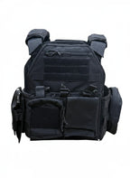 Full Assault Package Vest (FAPV Gen5) Tactical Plate Carrier-Black-Advanced Padding