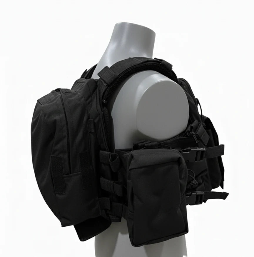 MPC V3 Micro Plate Carrier Black- Lightweight Carrier |-Adjustable-Takes 10x12 plates